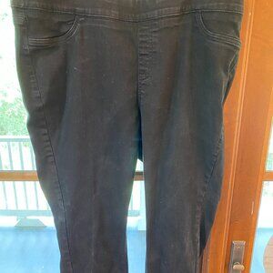DENIM & COMPANY BLACK JEANS STRAIGHT LEG SIZE 20W WORE ONCE